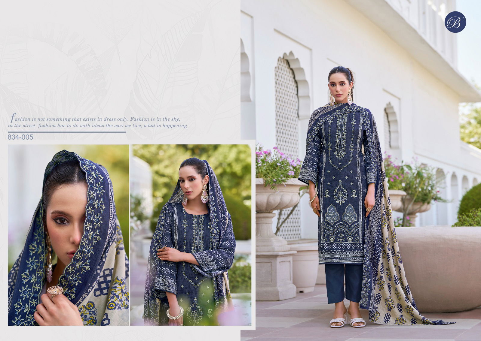 Zubiya Vol 3 By Belliza Cotton Digital Printed Dress Material Exporters In India